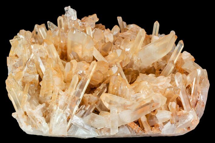 Tangerine Quartz Crystal Cluster - Madagascar #107079